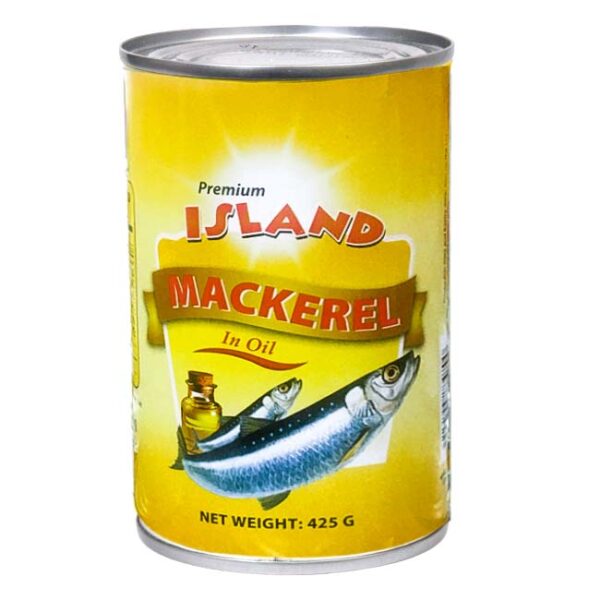 PREMIUM ISLAND MACKEREL IN OIL 425G 24 units/Carton