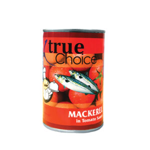 TRUE CHOICE MACKERAL IN T/SCE 425G 24 units/Carton
