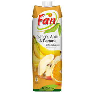 FAN APPLE ORANGE BANANA JUICE 1LTR 12 units/Carton