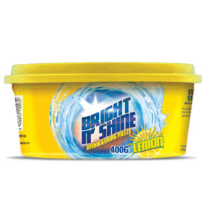 BRIGHT N SHINE DISH WASH PASTE LEMON 400G 24 units/Carton