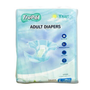 TRUPAL ADULT DIAPERS DAY LARGE 10S 8 units/Carton